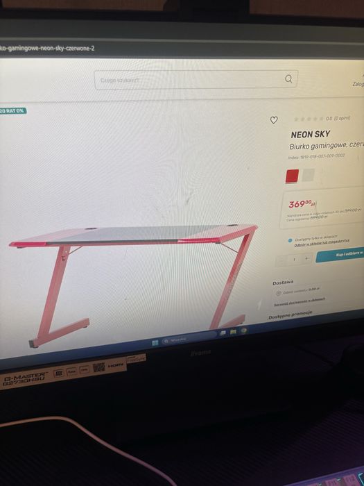Biurko gemingowe wymiary 120 na 60 cm