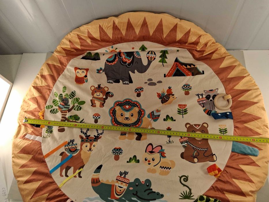 R174 Mata Edukacyjna Dla Niemowląt Z Pałąkami Pluszowa Duża