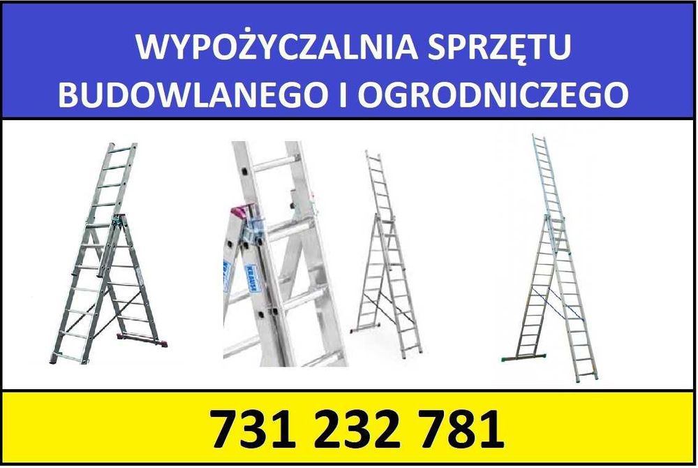 Wynajmę drabinę różne długości
