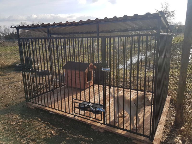 -KLATKA, ZAGRODA, DLA PIESKA *4mX3m*-montaż solidny +dowóz.