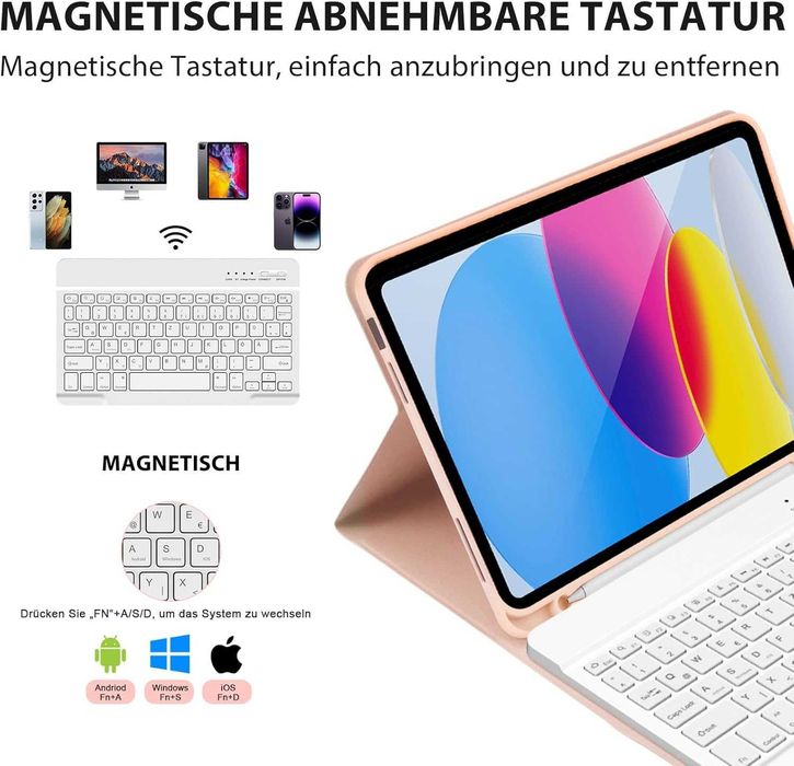 KBCASE Etui na klawiaturę do Samsung Galaxy Tab S8 Ultra