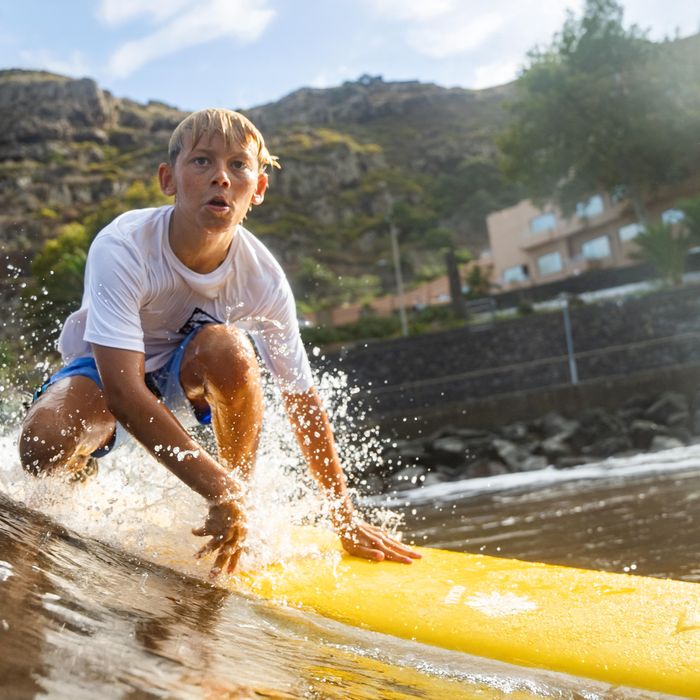 Prancha de surf em espuma 6" - 500 amarelo