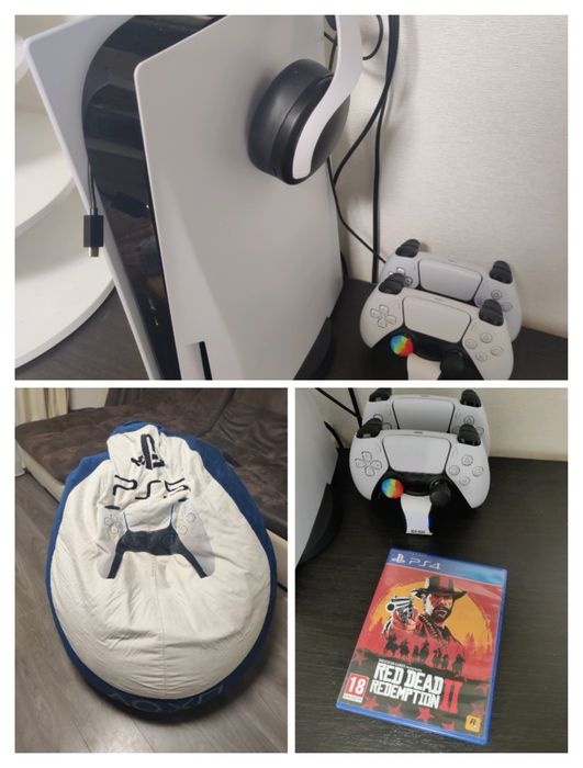 playstation 5 на полу