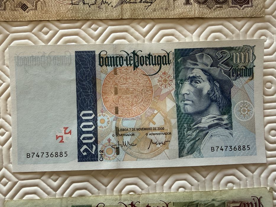 Varias Notas Escudos Portugal e Angola e Pesos