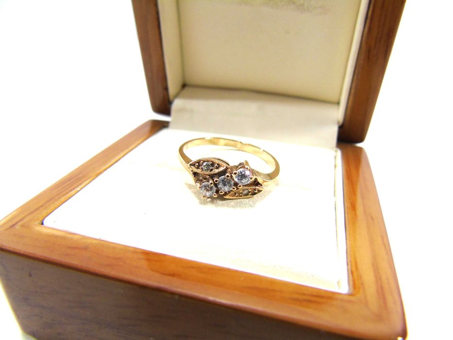 Złoty pierścionek PR.585 R.14 Lombard Żuromin Loombard