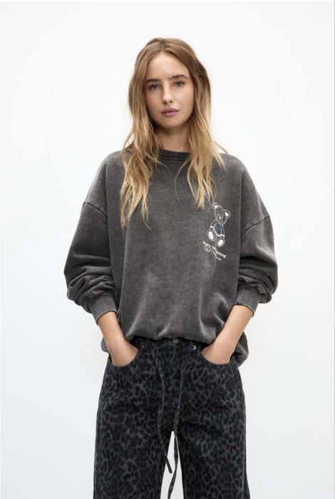 Толстовка  світшот худі Pull&bear із зображенням ведмедика
