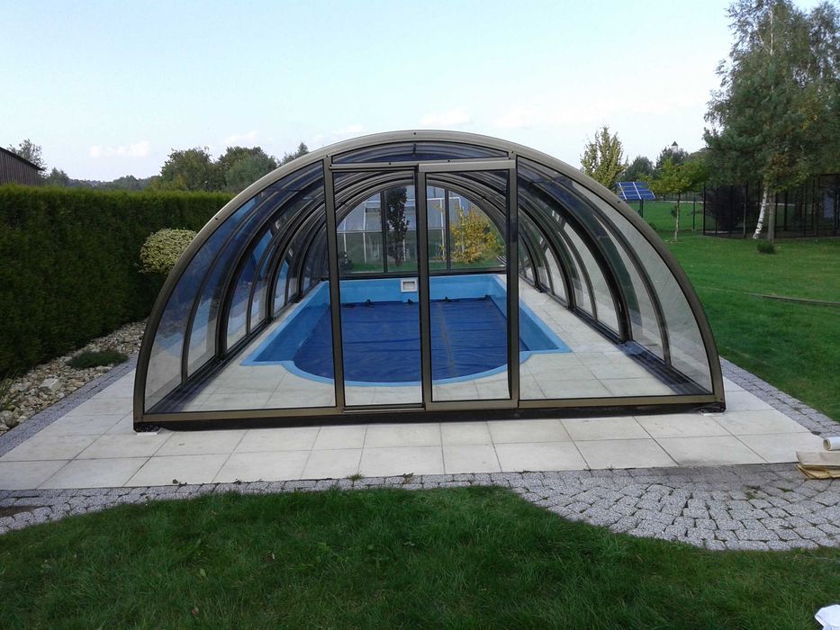 Zadaszenie basenu KLASIK wysokie 6,40x4,42x2,15 , PL 4mm