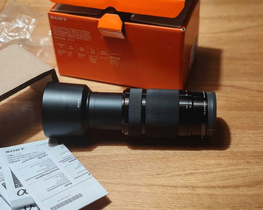 Sony 55-210 mm stan idealny okazja tele Sony E SEL55210