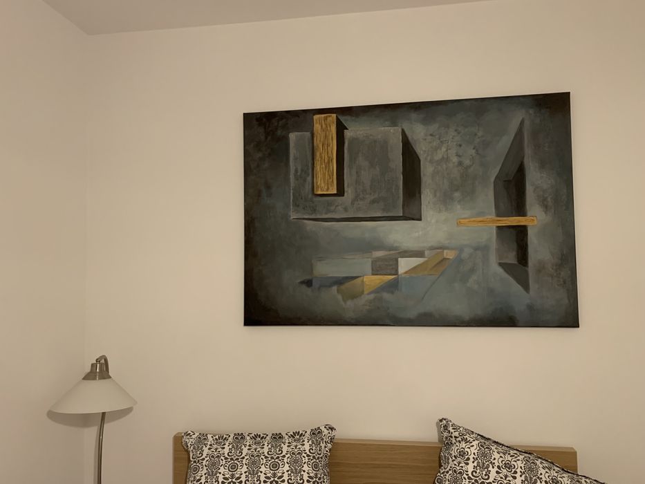 Obraz nowoczesny duży abstrakcja 130x90 cm