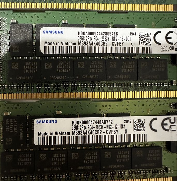 Серверна оперативна пам'ять Hynix 32gb DDR4 Pc4-2933(23500) RDIMM ecc