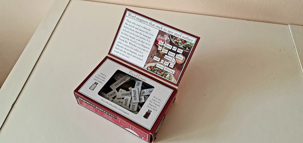 Imans amantes de comida / Magnetic Poetry kit / Food lover