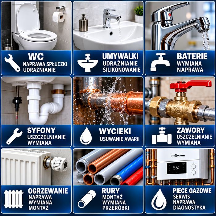 ZŁOTA RĄCZKA i HYDRAULIK - szybko, solidnie bez zbędnego CZEKANIA!