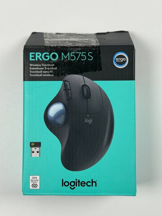 Bezprzewodowy trackball gamingowy Logitech ERGO M575 Black