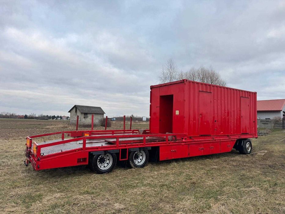 Przyczepa, Laweta, Niskopodwozie, Warsztat, Mobilny, Wiertnica,Najazdy