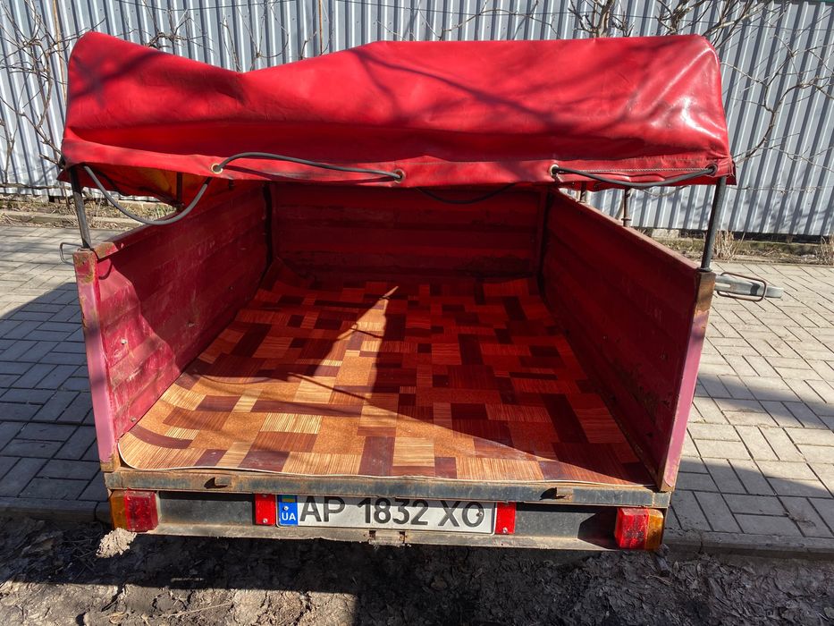 Прицеп - КРЕОН 1600х1300х500 с тентом и с дугами