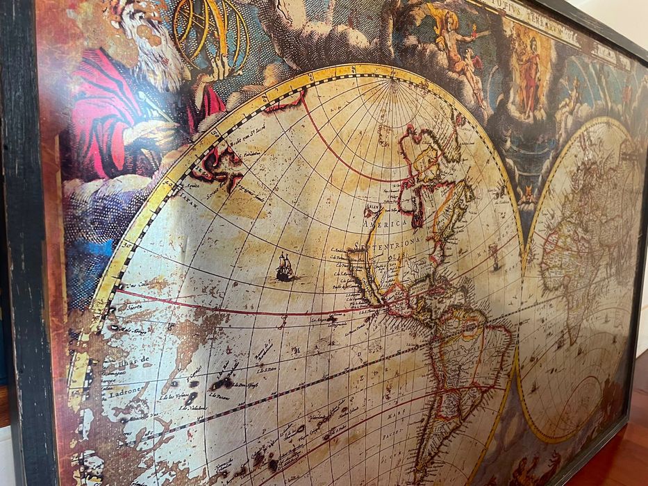 Quadro Mapa Mundo