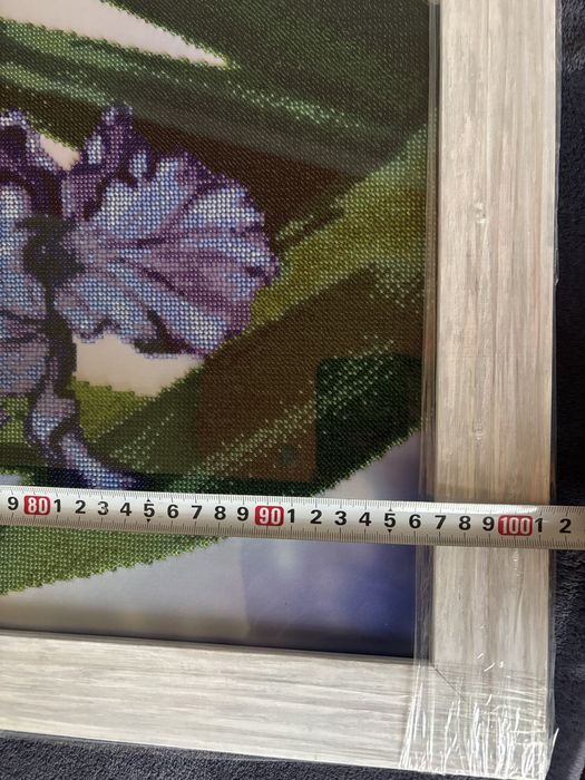 Вишита картина бісером Іриси