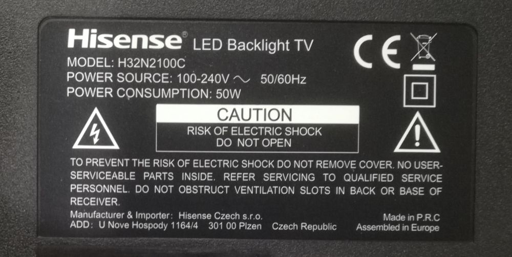 32-Inch Hisense LED TV Backlight Components64585754927107121