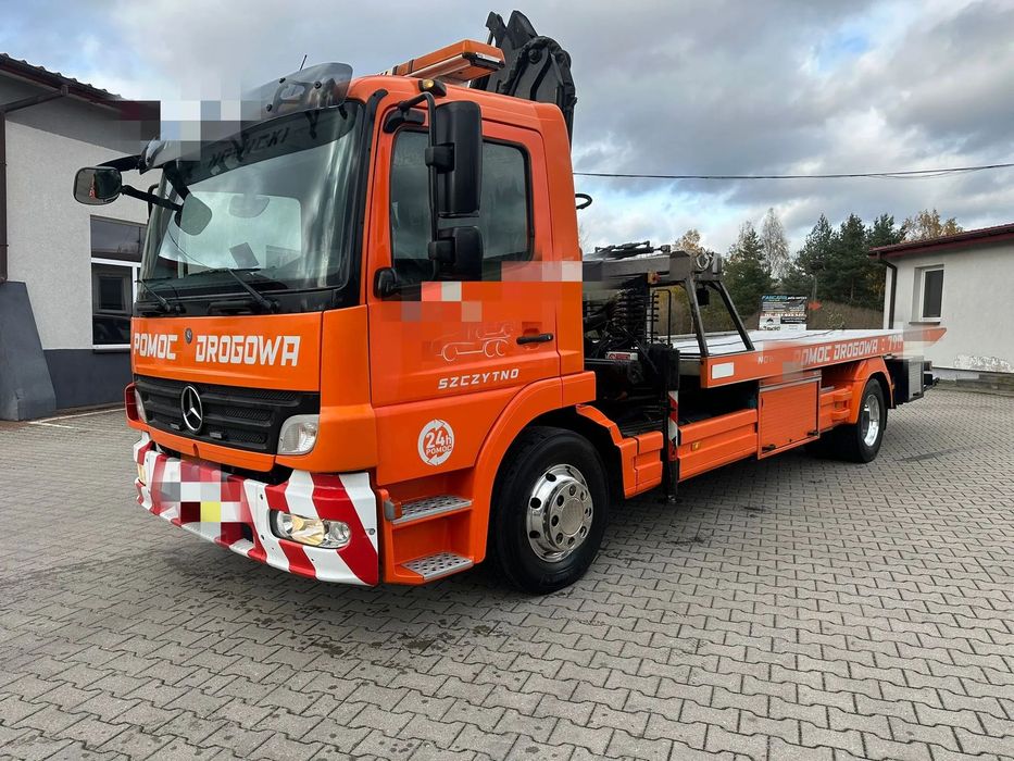 Mercedes-Benz Atego  Mercedes Atego II pomoc drogowa HDS laweta płyta hydrauliczna