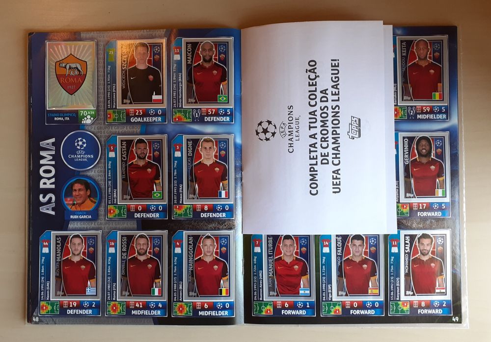 Caderneta Completa Topps | Uefa Champions League 2015-2016