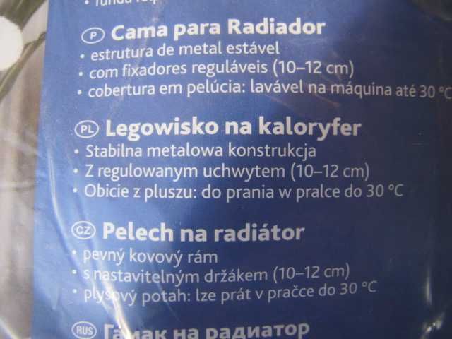 Trixie Legowisko na Kaloryfer dla Kota – Pluszowe, Białe
