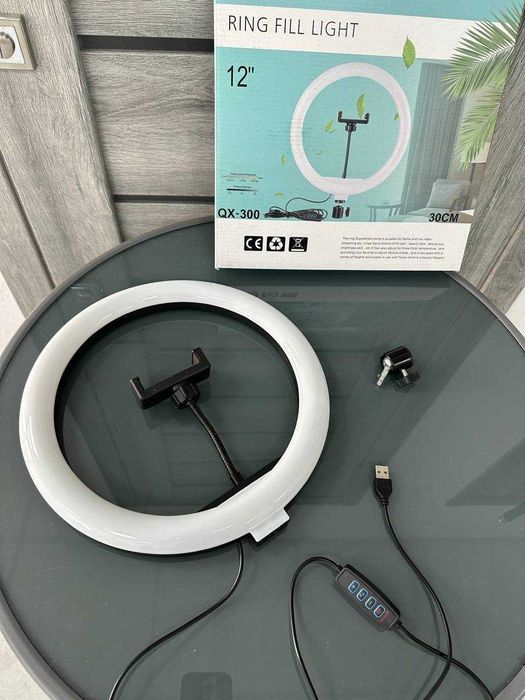 Кільцева LED ЛАМПА + ШТАТИВ 2 метри! Повний набір проф освітлення!