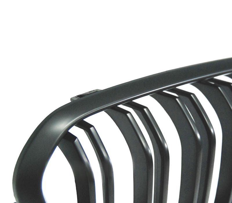 GRELHA DESPORTIVA BMW F20 F21 LCI 15-19 DUPLA LAMINA PRETO MATE