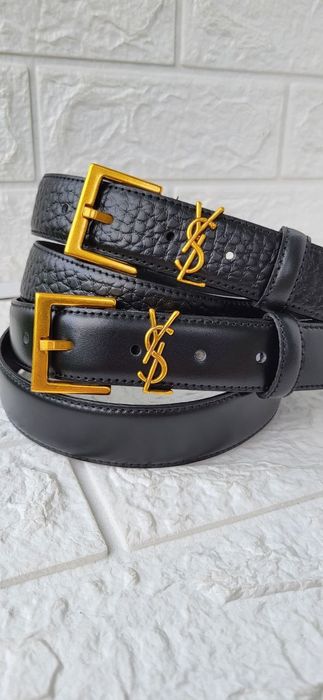 Жіночий шкіряний ремінь YSL пояс пасок Женский кожаный ремень  ивсен л