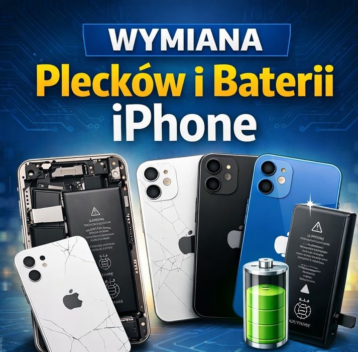 Serwis  iPhone, bateria, plecki