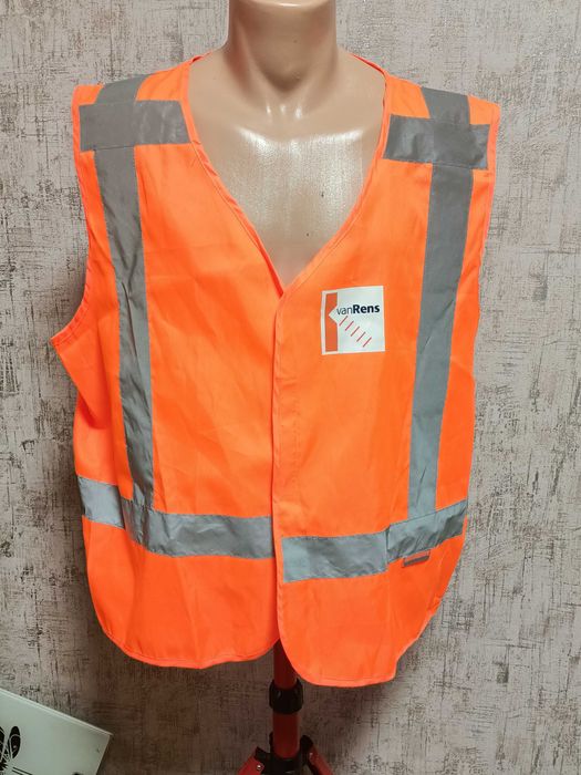 Большой жилет сигнальный XXL светоотражающий рабочий роба спецодежда