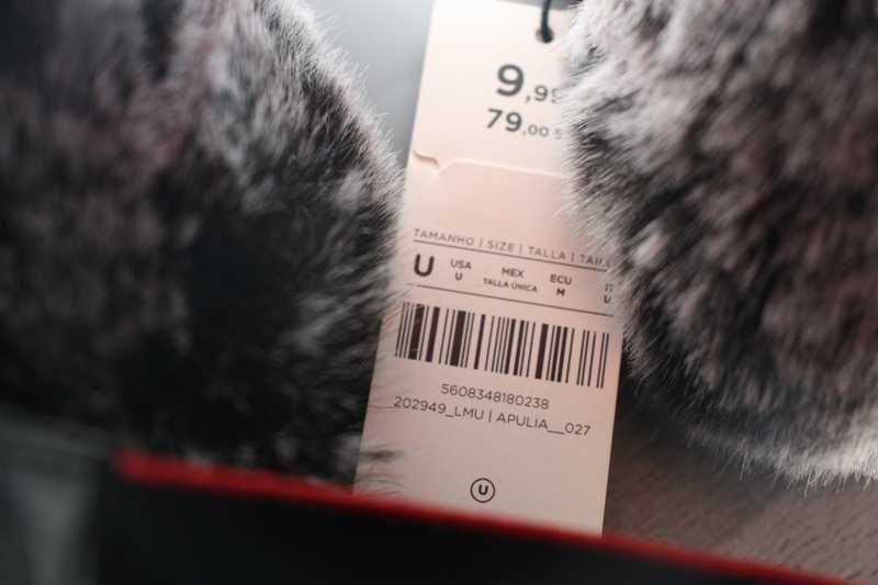 Punhos cinza rato novos com etiqueta PARFOIS