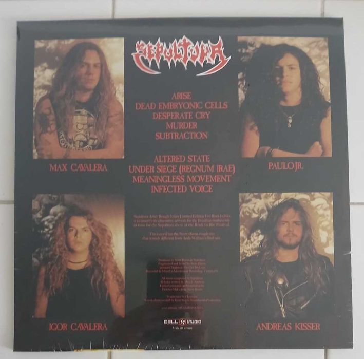 Sepultura - Arise  (Rough mixes for Rock im Rio)

Novo/ selado
