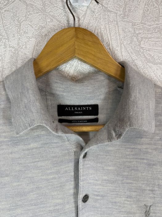 Поло из мерино шерсти allsaints