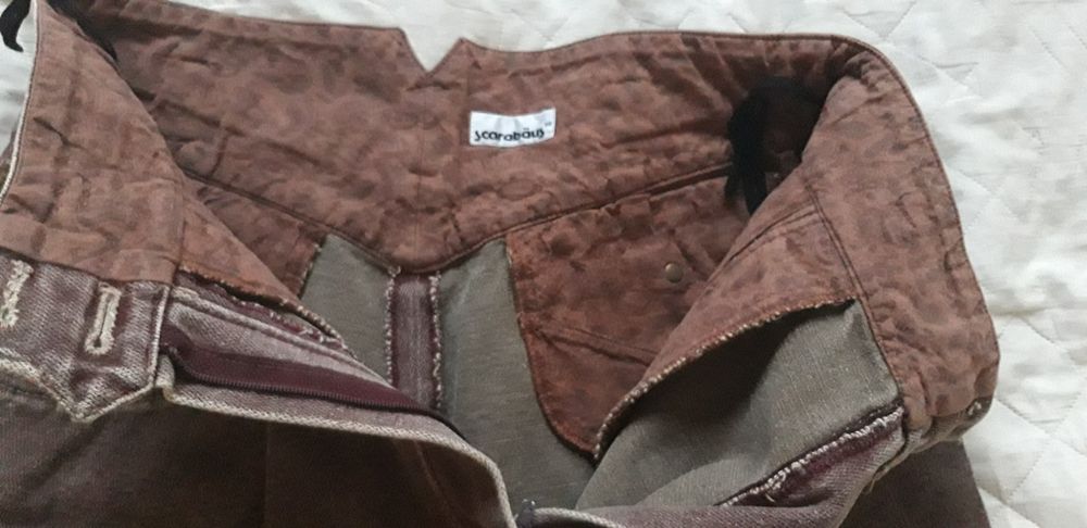 Spodnie jeansy w kolorze brązowym " STARE "