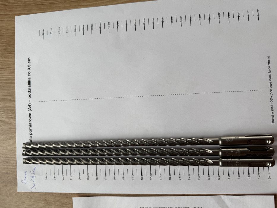 Wiertła do Betonu sds Wurth 8mm czteroostrzowe NOWE