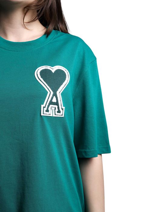 Футболка AMI Paris Exclusive Ami De Coeur T-Shirt Green