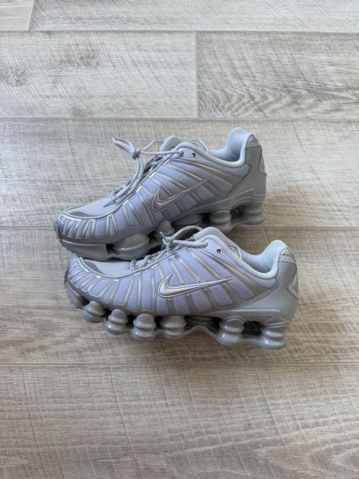 ОРИГІНАЛ Nike shox TL  pule platinum/metalic silver чоловічі кросівки найк шокс тн tn dn r2 95 90