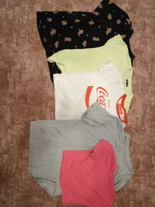 t-shirt sinsay rozmiar xs zestaw 5 sztuk