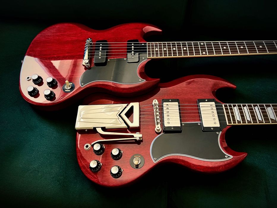 Gibson SG Standard '61 Sideways Vibrola Vintage Cherry 2022 + CrazyParts + MojoAxe +Area59 (na gwarancji)