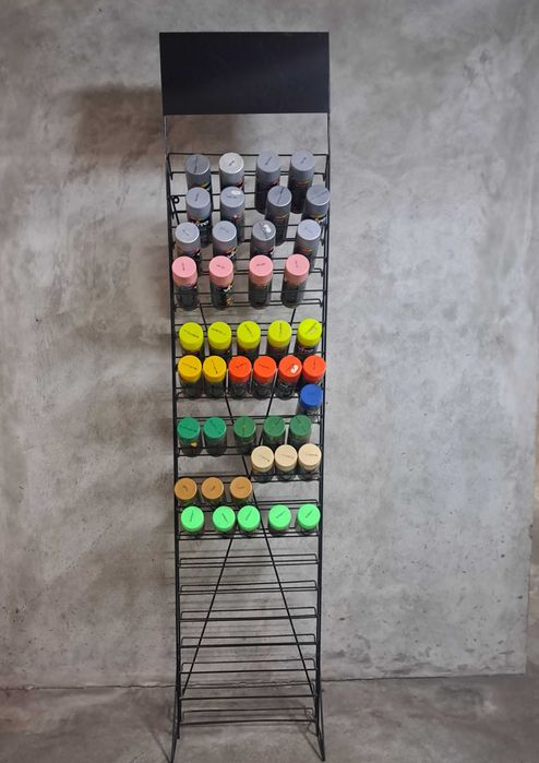 44 Latas de tinta Spray marca VITO 400ml + Suporte expositor metálico