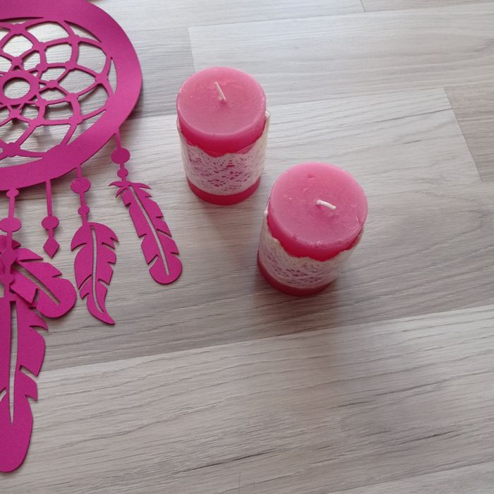 Zestaw firanek Róż