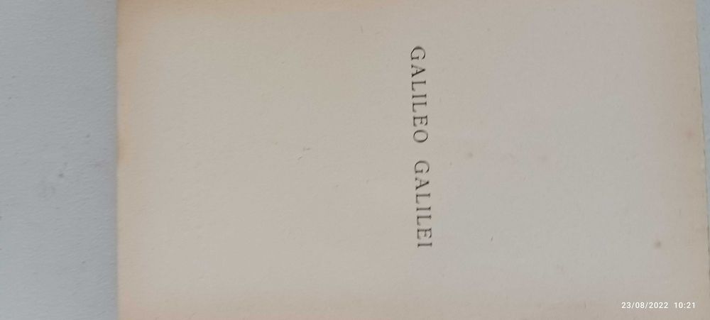 Livro Pa -3 - Bento De Jesus Caraça - Galileo Galilei