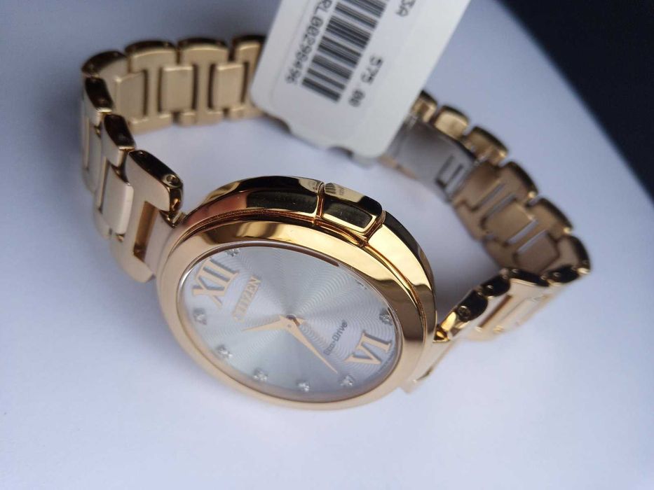 Женские часы 10 бриллиантов Citizen EcoDrive Capela Diamond EX1512-53A