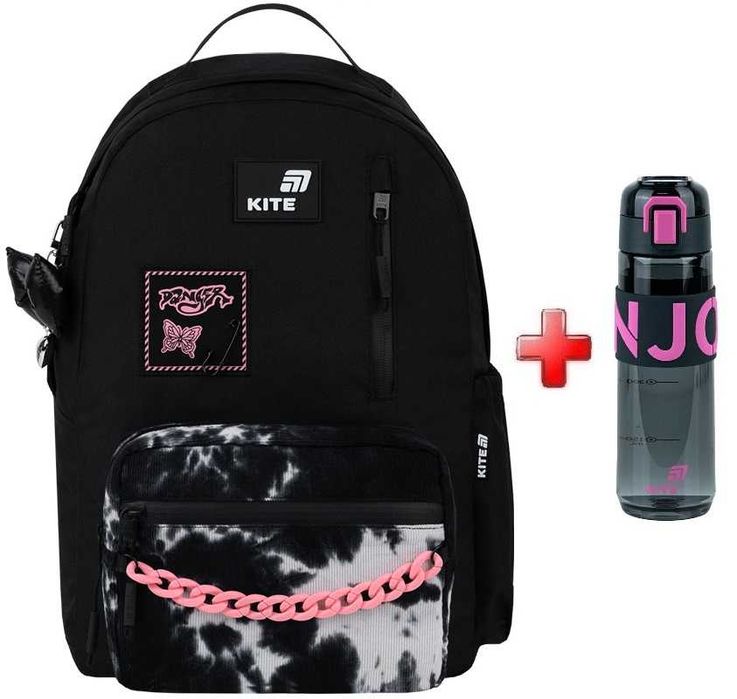 Рюкзак Kite Education teens Danger K26-949M-1  подарунок пляшка  (на зріст дитини 130-145 см)