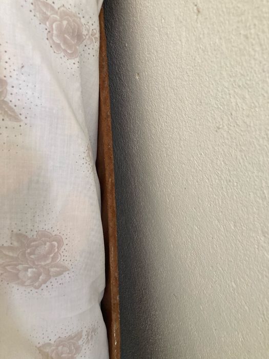 Cama individual, madeira e palhinha, estilo luis XVI