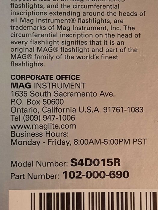 Фонарь MAG-LITE оригинал США
