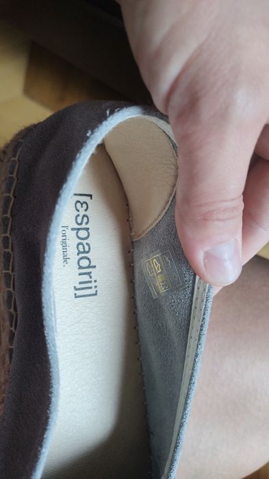 Espadryle skórzane 41