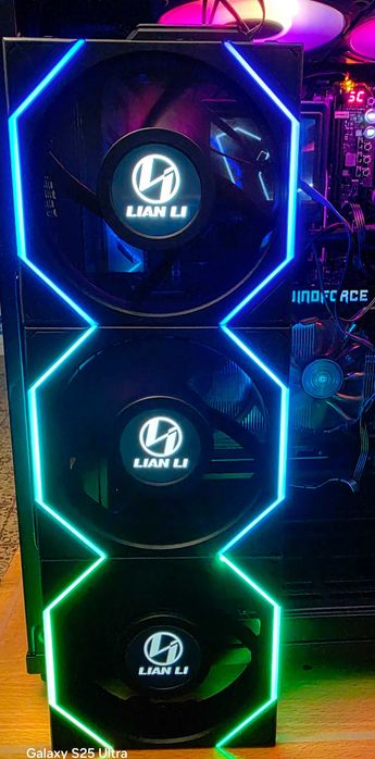 Вентилятори Lian Li Uni Fan Tl LCD Wireless 120 3 pack Black