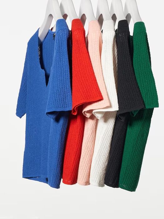 Футболка трикотажна мереживна uniqlo