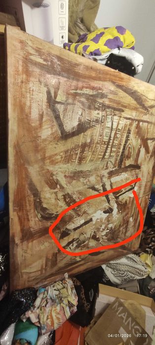 Tela bonita e com relevo, Assinada